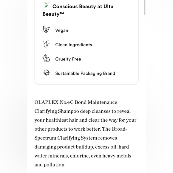 2/$30 Olaplex No. 4C Bond Maintenance Clarifying Shampoo - Picture 5 of 14